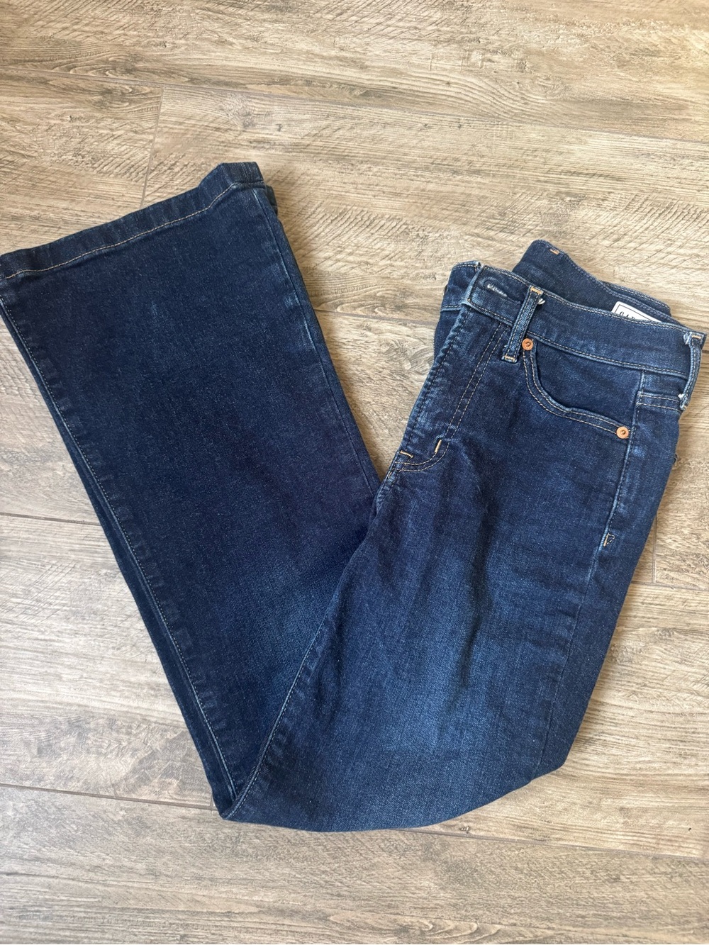 GAP Dark Indigo High-Rise '70s Flare Jeans